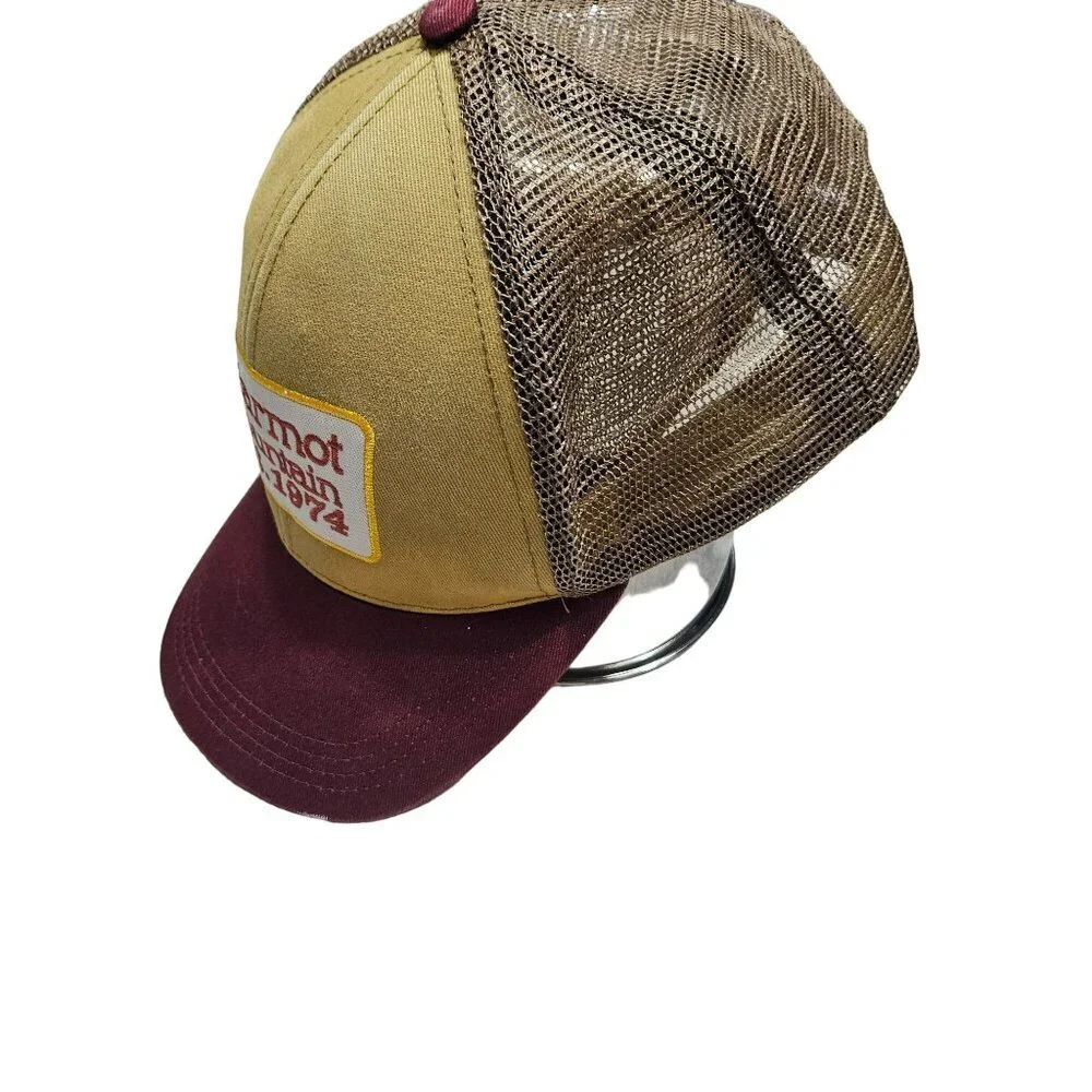 Marmot Mountain Trucker Hat Mesh Adjustable‎ Snapback Cap Faded Hat Outdoor